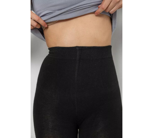 Колготи жіночі утеплені вовняні, колір чорний, 139R801