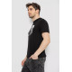 Мужская футболка с принтом, цвет черный, 241R1906