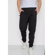 Спорт мужские брюки на флисе, цвет черный, 244R41309