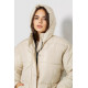 Куртка женская демисезонная с поясом, цвет светло-бежевый, 207R005.