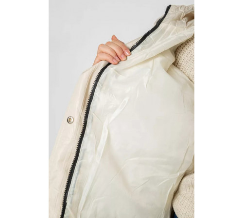 Куртка женская демисезонная с поясом, цвет светло-бежевый, 207R005.