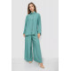 Костюм женский свободного кроя жатка, оливковый цвет, 102R5264