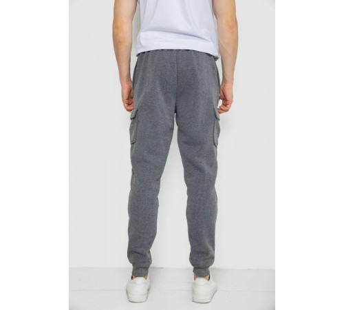Спортивні штани чоловічі на флісі, колір сірий, 244R41207