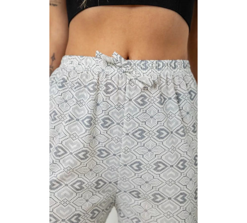Брюки женские домашние, цвет молочно-серый, 238R58220-1