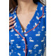 Женская пижама с принтом, цвет синий, 243R19014.