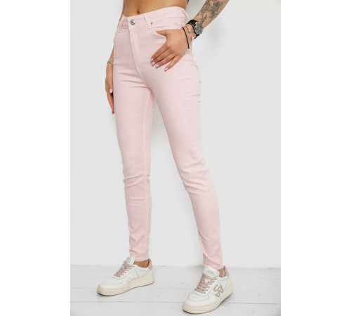 Джинси жіночі, колір пудровий, 182R1329