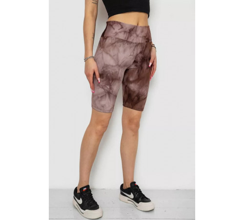 Велотреки жіночі в рубчик, колір коричневий, 238R58193