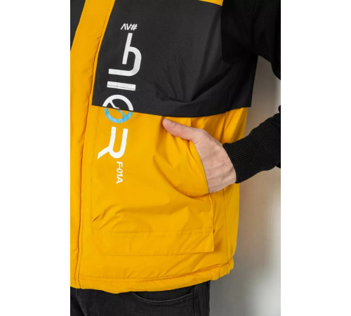 Жилетка мужская демисезонная, цвет желтый, 244R99006