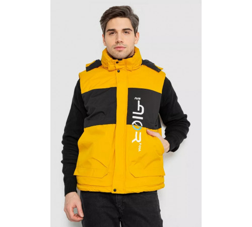 Жилетка мужская демисезонная, цвет желтый, 244R99006