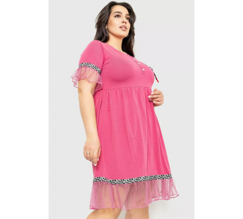 Сукня вільного крою, колір темно-пудровий, 231R6444