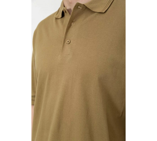 Поло чоловіче однотонне, колір хакі, 244R015
