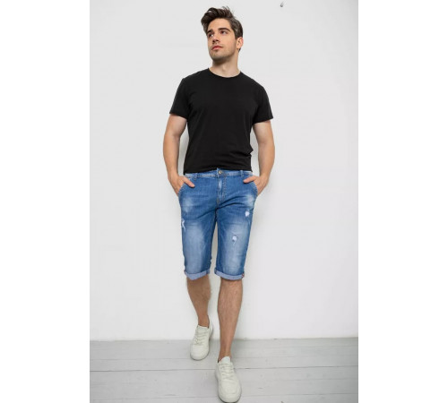 Шорты мужские джинсовые, цвет синий, 244RLS22-0216