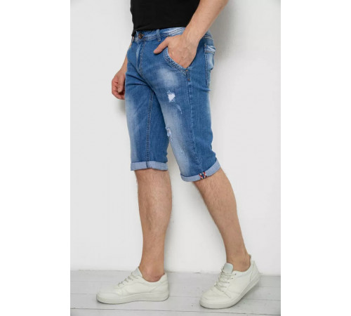 Шорты мужские джинсовые, цвет синий, 244RLS22-0216