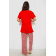 Женская пижама с принтом, цвет красный, 243R1600-011.