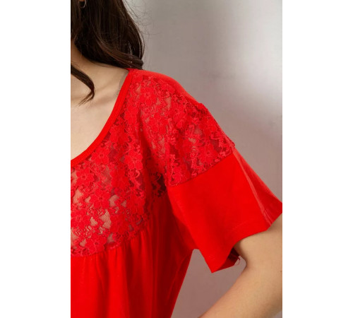 Женская пижама с принтом, цвет красный, 243R1600-011.