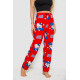Штани жіночі домашні, колір червоний, 238R1101-1
