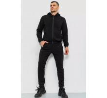 Спорт костюм мужской двунитка, цвет черный, 119R200-2