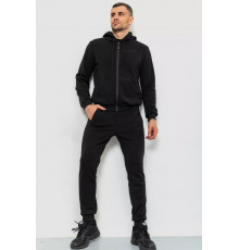 Спорт костюм чоловічий двонитка, колір чорний, 119R200-2