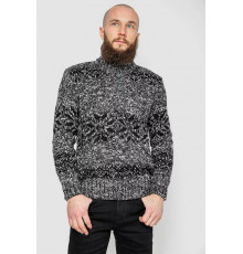 Светр чоловічий, колір чорно-білий, 214R10321