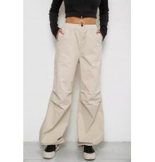 Штани карго жіночі, колір світло-бежевий, 238R5333