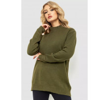 Женский вязаный свитер, цвет хаки, 204R179