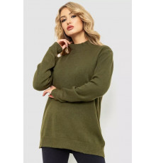 Женский вязаный свитер, цвет хаки, 204R179