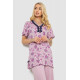 Піжама жіноча з принтом, колір бузковий, 243R6971