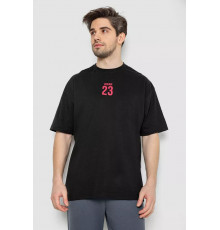 Мужская футболка с принтом, цвет черный, 244R7024