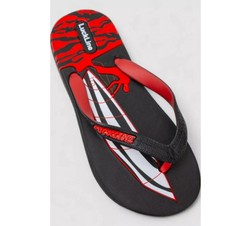 Вьетнамки женские, цвет черно-красный, 243R2002L-21