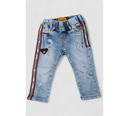 Джинсы детские для мальчика, цвет голубой, 247R7411.