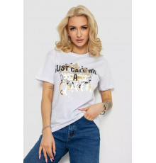 Женская футболка, цвет белый, 244R4612