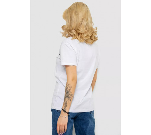 Женская футболка, цвет белый, 244R4612