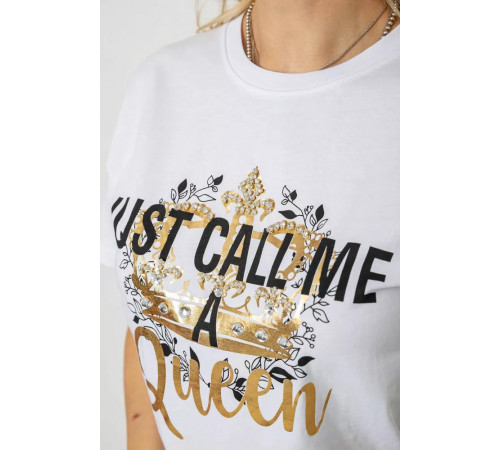 Женская футболка, цвет белый, 244R4612