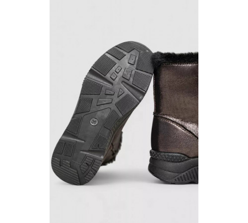 Угги женские с искусственным мехом внутри, цвет коричневый, 131R7413.