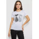 Женская футболка с принтом, цвет белый, 244R502