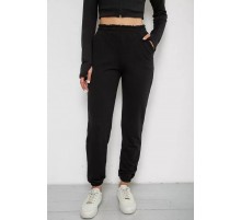 Спортивные брюки женские, цвет черный, 238R345-1