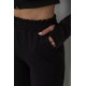 Спортивные брюки женские, цвет черный, 238R345-1