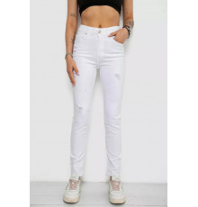 Джинсы женские, цвет белый, 182R1632.