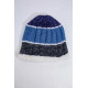 Детская шапка, серо-синего цвета, из шерсти, 167R7777