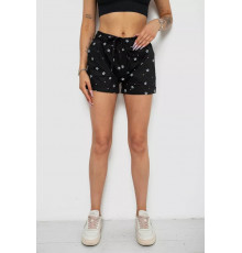 Шорти жіночі з принтом, колір чорний, 238R7164