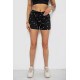 Шорты женские с принтом, цвет черный, 238R7164