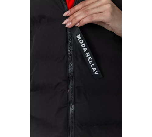 Куртка жіноча двостороння, колір чорно-червоний, 129R818-555