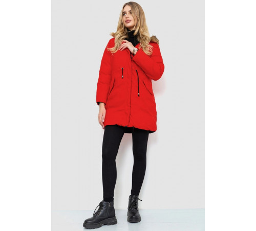 Куртка жіноча двостороння, колір чорно-червоний, 129R818-555