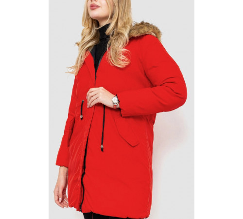 Куртка жіноча двостороння, колір чорно-червоний, 129R818-555