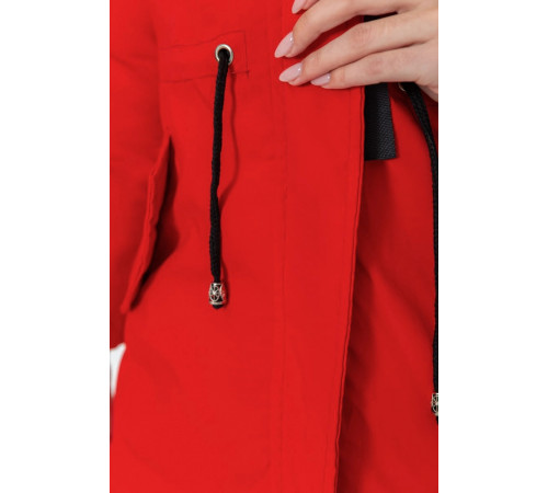 Куртка жіноча двостороння, колір чорно-червоний, 129R818-555