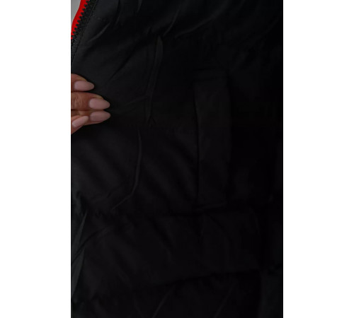 Куртка жіноча двостороння, колір чорно-червоний, 129R818-555