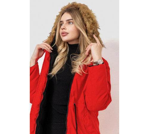 Куртка жіноча двостороння, колір чорно-червоний, 129R818-555