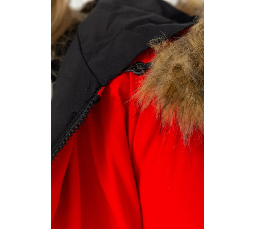 Куртка жіноча двостороння, колір чорно-червоний, 129R818-555