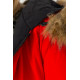 Куртка жіноча двостороння, колір чорно-червоний, 129R818-555