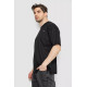 Футболка чоловіча однотонна 247R3140, колір чорний, 244R3140
